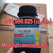 Hóa chất ferric chloride FeCl3 khan lọ 500g Sắt clorua khan CAS 7705-08-0